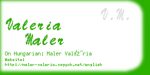 valeria maler business card